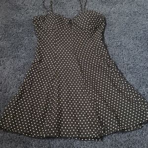 AEO polka dot mini sundress w/ removable straps